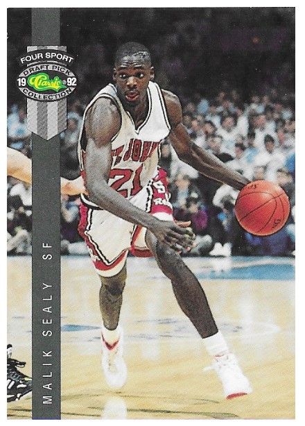 Sealy, Malik / 1992 St. John&#39;s Redmen / Classic Four Sports #26
