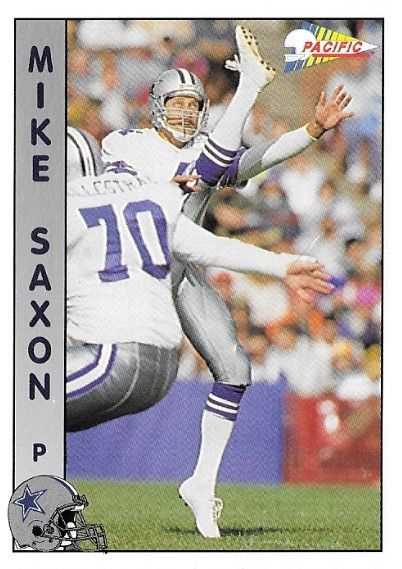 Saxon, Mike / 1992 Dallas Cowboys / Pacific #396