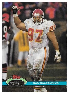 Saleaumua, Dan / 1991 Kansas City Chiefs / Stadium Club #495