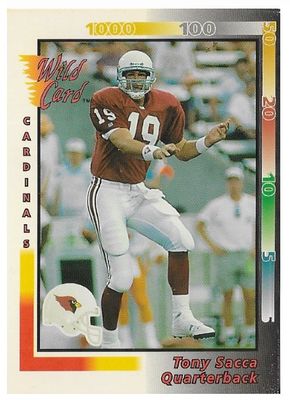 Sacca, Tony / 1992 Phoenix Cardinals / Wild Card #402