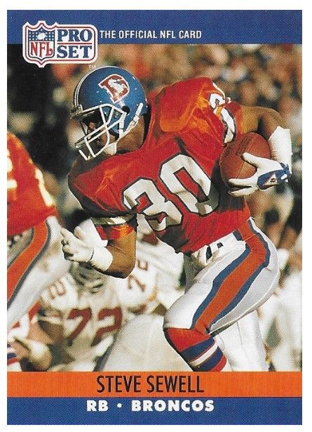 Sewell, Steve / 1990 Denver Broncos / Pro Set #490