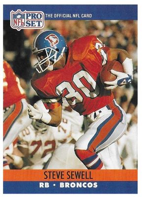 Sewell, Steve / 1990 Denver Broncos / Pro Set #490