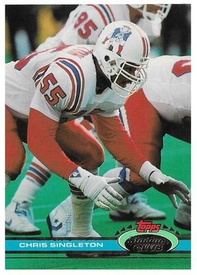 Singleton, Chris / 1991 New England Patriots / Stadium Club #52