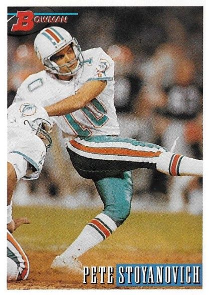Stoyanovich, Pete / 1993 Miami Dolphins / Bowman #339