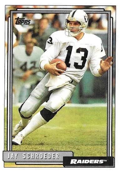 Schroeder, Jay / 1992 Los Angeles Raiders / Topps #178