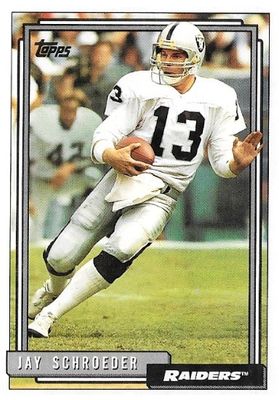 Schroeder, Jay / 1992 Los Angeles Raiders / Topps #178