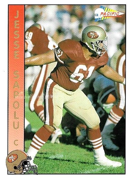 Sapolu, Jesse / 1992 San Francisco 49ers / Pacific #614