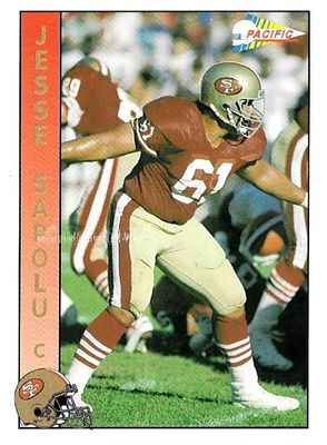 Sapolu, Jesse / 1992 San Francisco 49ers / Pacific #614