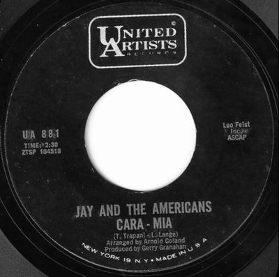 Jay and The Americans / Cara-Mia / United Artists UA-881
