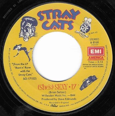 Stray Cats / (She's) Sexy + 17 / EMI America B-8168