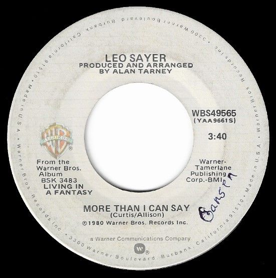 Sayer, Leo / More Than I Can Say / Warner Bros. WBS-49565