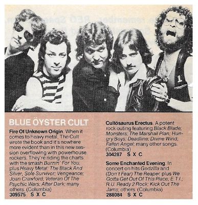 Blue Oyster Cult / Fire of Unknown Origin (1981)