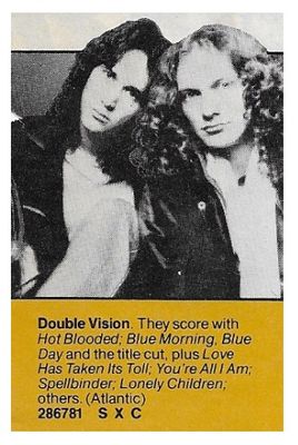 Foreigner / Double Vision / 1978