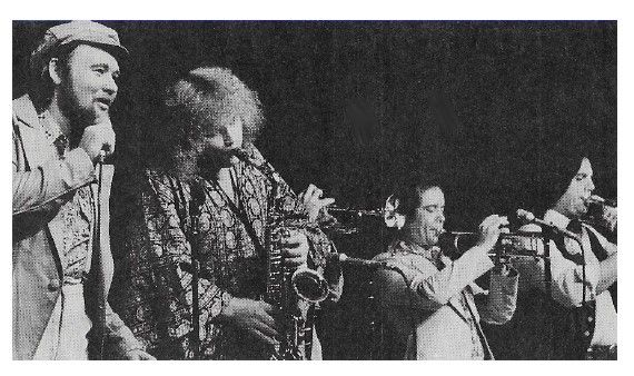 Blood, Sweat + Tears / On Stage - David Clayton Thomas at Left (1970s)
