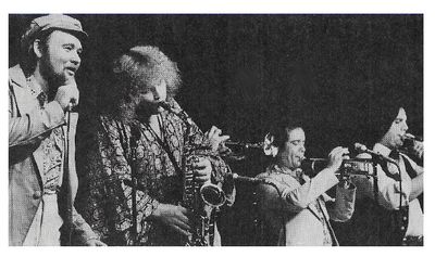 Blood, Sweat + Tears / On Stage - David Clayton Thomas at Left (1970s)