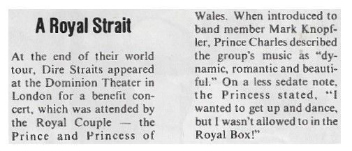Dire Straits / A Royal Strait (1985)