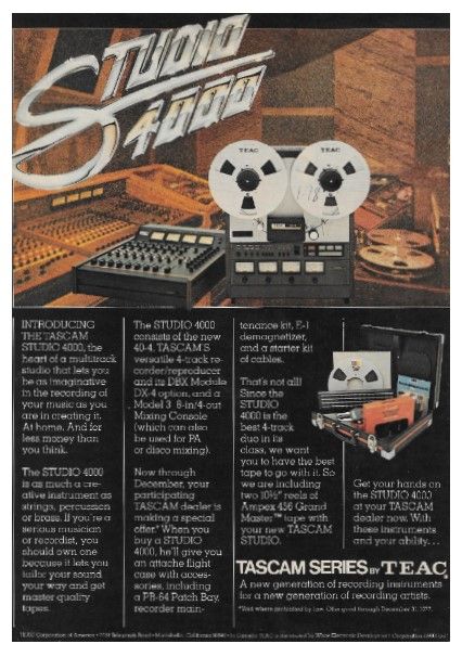 TEAC / Studio 4000 - Tascam Series (1977)