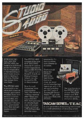 TEAC / Studio 4000 - Tascam Series (1977)