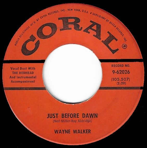 Walker, Wayne / Just Before Dawn / Coral 9-62026