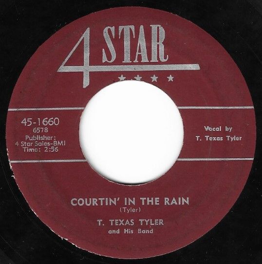Tyler, T. Texas / Courtin&#39; in the Rain / 4 Star 45-1660