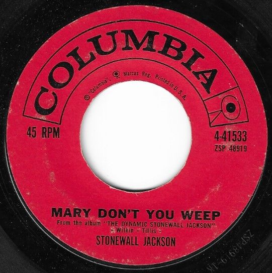 Jackson, Stonewall / Mary Don&#39;t You Weep / Columbia 4-41533