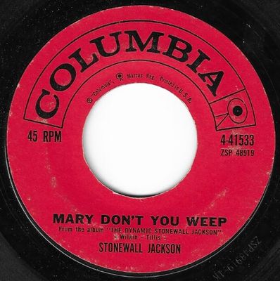 Jackson, Stonewall / Mary Don&#39;t You Weep / Columbia 4-41533