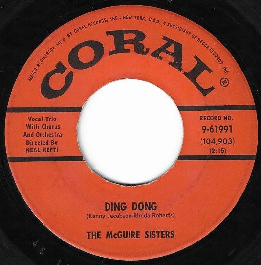 McGuire Sisters, The / Ding Dong / Coral 9-61991