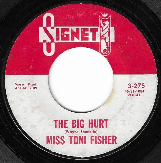 Fisher, Toni (Miss) / The Big Hurt / Signet 3-275
