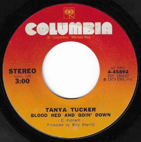 Tucker, Tanya / Blood Red and Goin&#39; Down / Columbia 4-45892