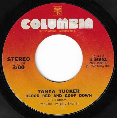 Tucker, Tanya / Blood Red and Goin' Down / Columbia 4-45892