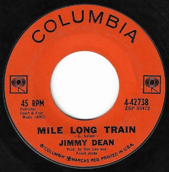 Dean, Jimmy / Mile Long Train / Columbia 4-42738