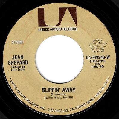 Shepard, Jean / Slippin' Away / United Artists UA-XW248-W