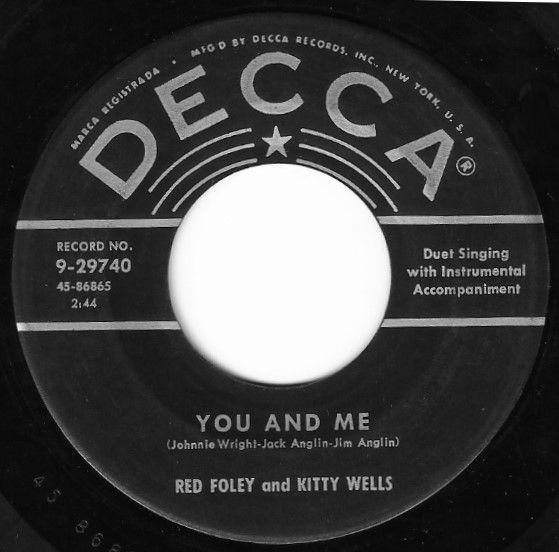 Foley, Red (+ Kitty Wells) / You and Me / Decca 9-29740
