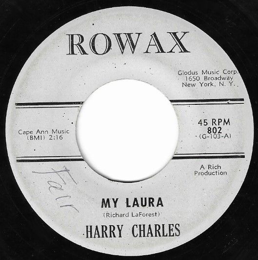 Charles, Harry / My Laura / Rowax 802