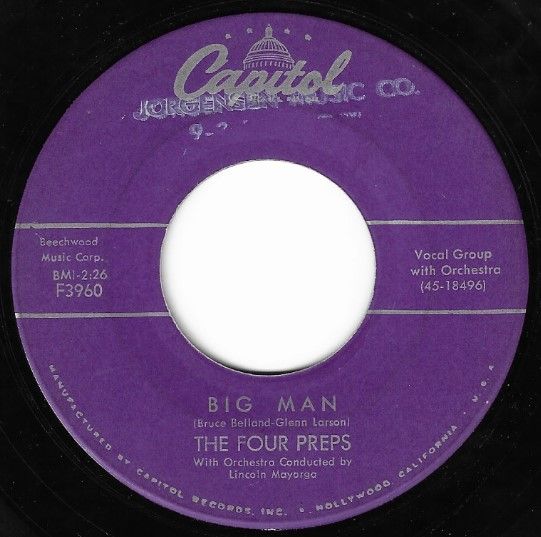 Four Preps, The / Big Man / Capitol F3960