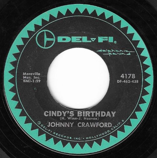 Crawford, Johnny / Cindy&#39;s Birthday / Del-Fi 4178