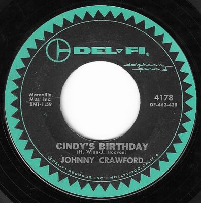 Crawford, Johnny / Cindy's Birthday / Del-Fi 4178
