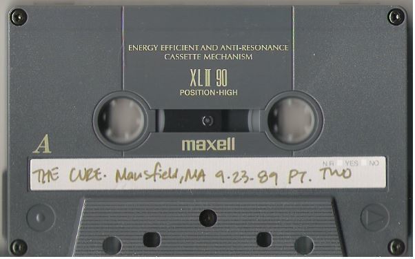 Cure, The / Mansfield, MA - Pt. 2 (1989) + Bangles (1985) (Pt. 1) (Live + Rare Cassette)