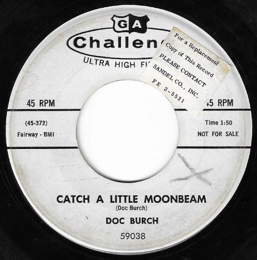 Burch, Doc / Catch a Little Moonbeam / Challenge 59038 / Promo