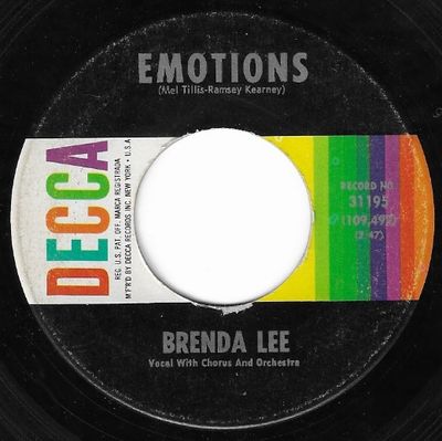 Lee, Brenda / Emotions / Decca 31195