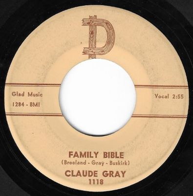 Gray, Claude / Family Bible / D 1118