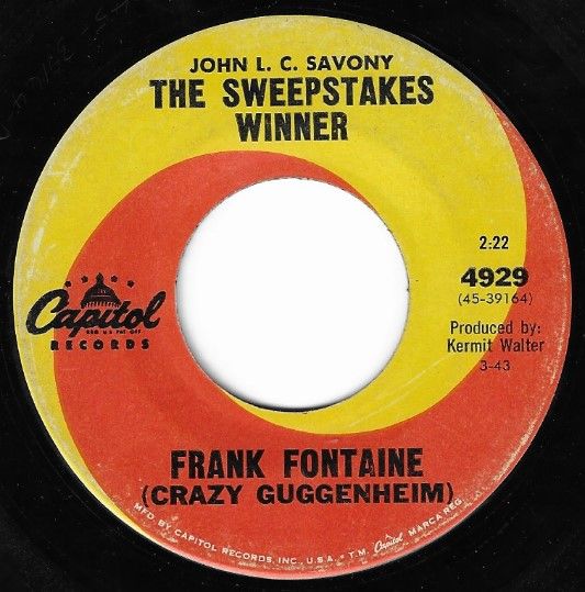 Fontaine, Frank / John L.C. Savony The Sweepstakes Winner / Capitol 4929