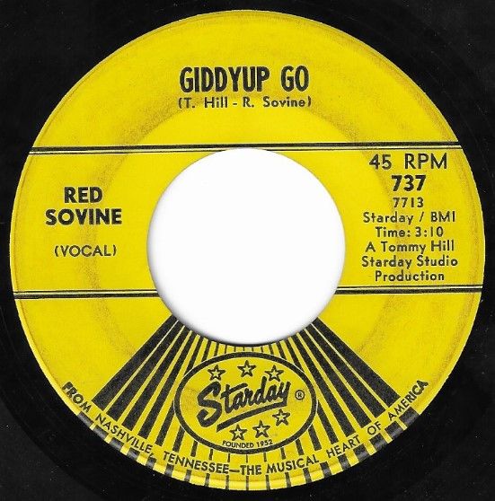 Sovine, Red / Giddyup Go / Starday 737
