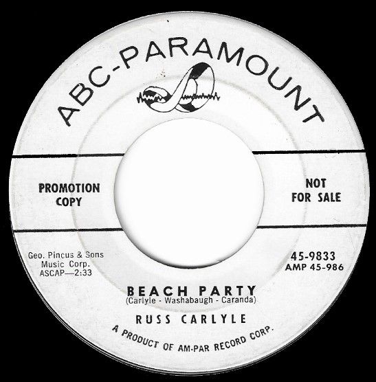 Carlyle, Russ / Beach Party / ABC-Paramount 45-9833 / Promo