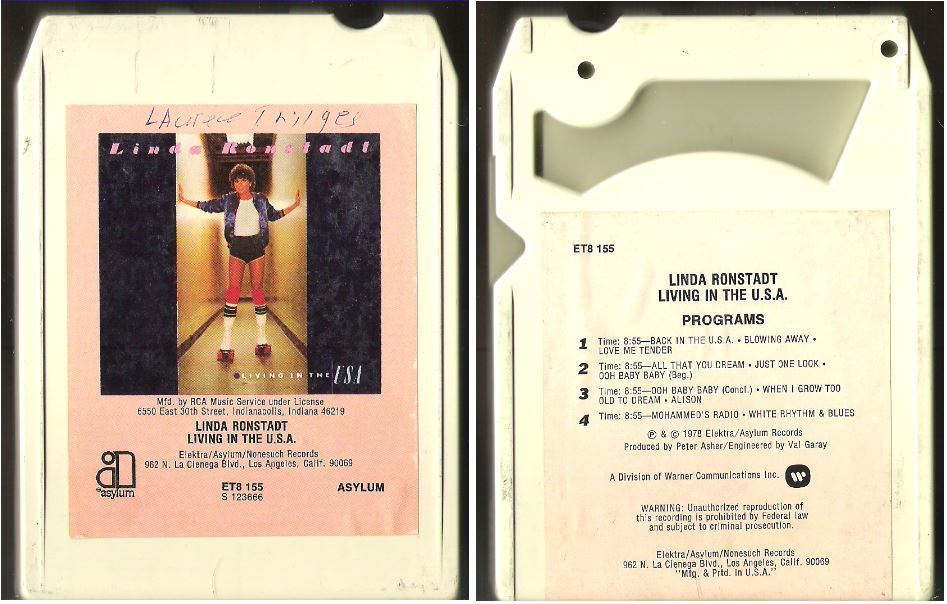 Ronstadt, Linda / Living In the U.S.A. (1978) / Asylum ET8-155