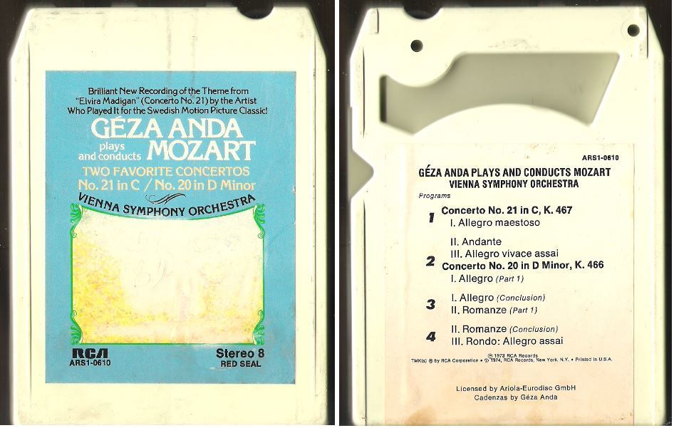 Anda, Geza / Plays and Conducts Mozart (1974) / RCA Red Seal ARS1-0610