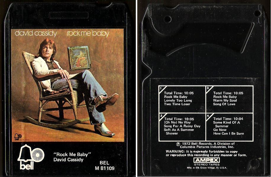 Cassidy, David / Rock Me Baby (1972) / Bell M-81109 (8-Track Tape)