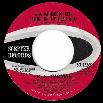 Thomas, B.J. / Raindrops Keep Fallin&#39; On My Head / Scepter SCE-12265