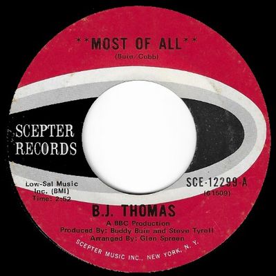 Thomas, B.J. / Most of All / Scepter SCE-12299