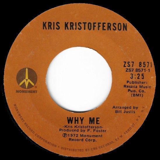 Kristofferson, Kris / Why Me / Monument ZS7-8571